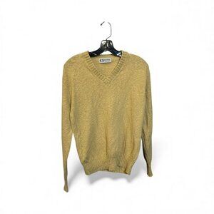 Vintage Puritan Men’s Yellow V-neck Sweater Preowned Size Large